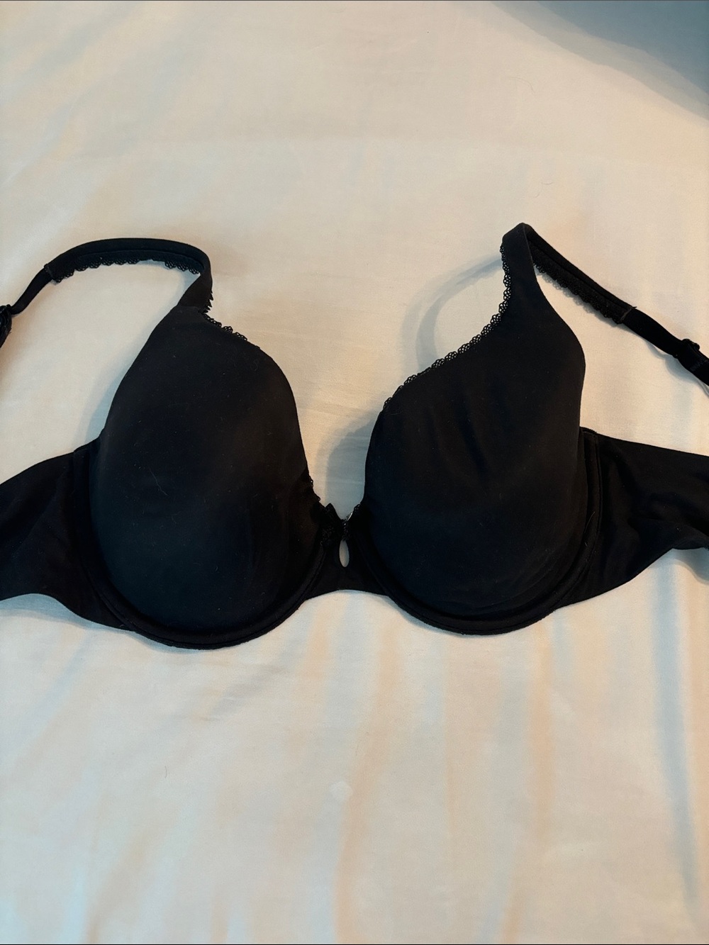 Victoria's Secret Black Lace Trim Underwire Bra